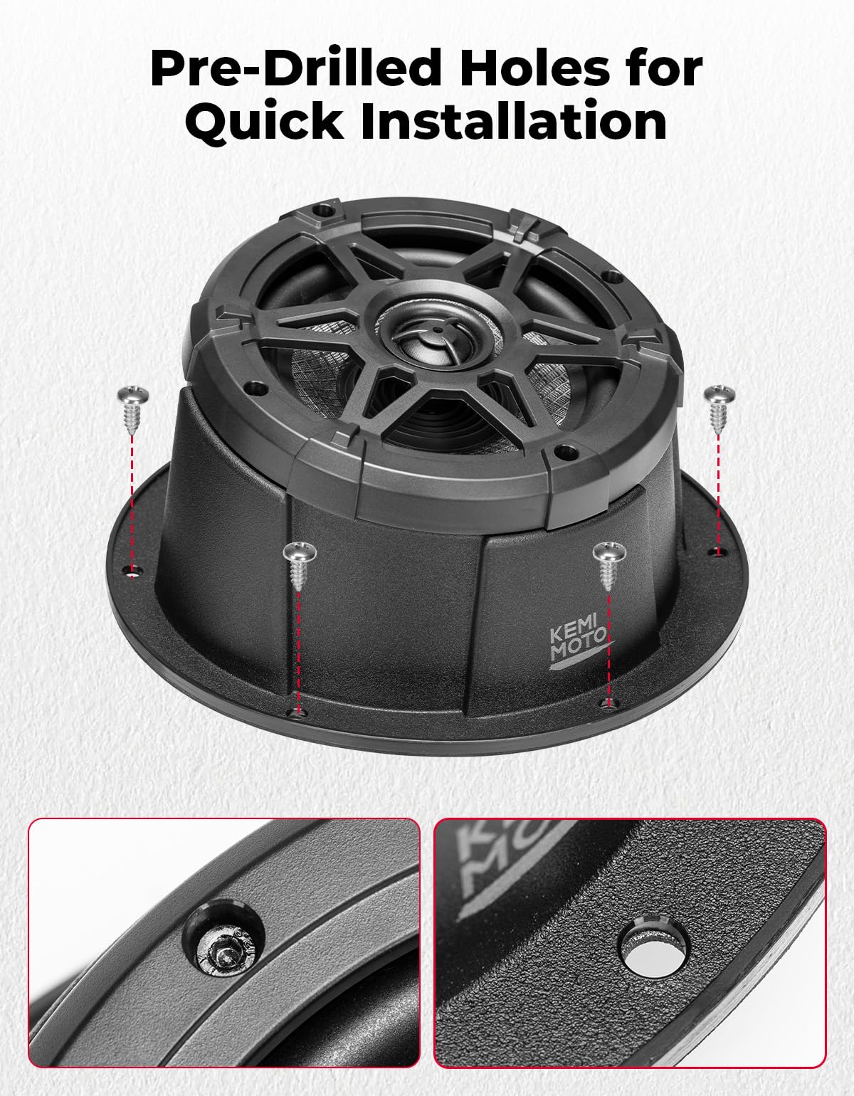 Amazon.co.jp: KEMIMOTO 6.5インチスピーカー エンクロージャポッド